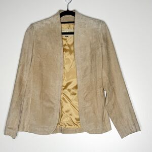 Vintage Deerskin Trading Post Genuine Leather Suede Open Jacket Women's Size 6